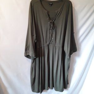 Like New Torrid army green mini dress